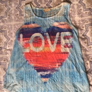 Girls Sunset Love tank top sz 16